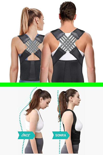 Shopura Dik Duruş Korsesi | Ortopedik Sırt ve Omuz Destekli, Bel , Kifoz Skol...