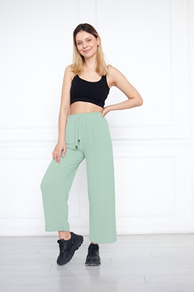 comstar Women's Aerobin Wide Leg Palazzo Pants with Elastic Waist