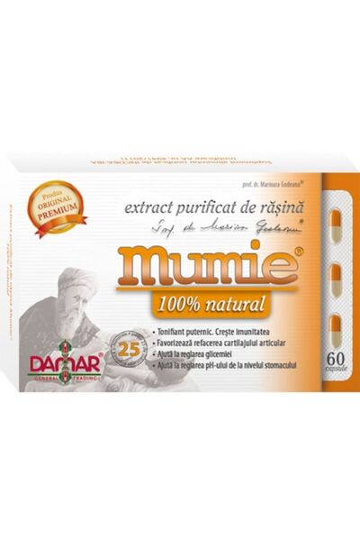 Mumie Extract de rășină purificată 60 capsule