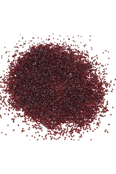 Serhat Aksesuar ve El İşçilik خرز مقطوع بلونين مختلطين بني عنابي 2x1.5 ملم (1...