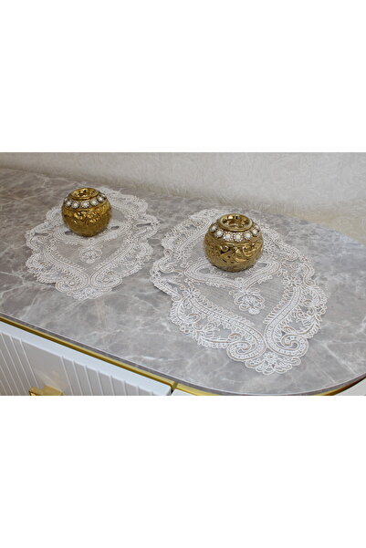 HUZUR ÇEYİZ Petek 3-Piece Coffee Table Set