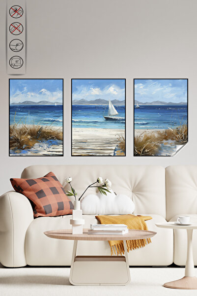 Akıllı Kağıt Statik Tutunma Özellikli Tablo - Poster Manzara (Model-93)