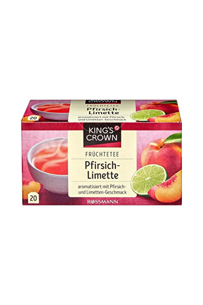 King's Crown Bitki Çayı Şeftali Misket Limonlu 20'li