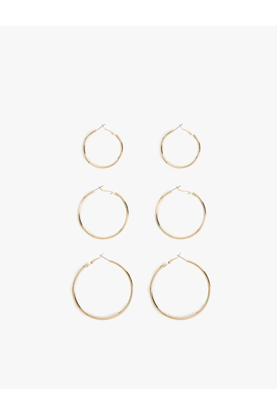 Koton 3'lü Çelik Halka Küpe Seti