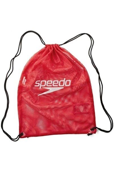 SPEEDO Unisex Adult Equipment Mesh Bag, Red, 35 Litre