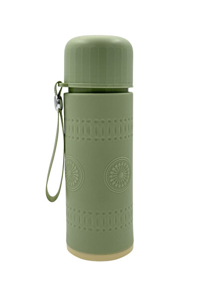 B&D Glass Water Bottle with stap , Green Color