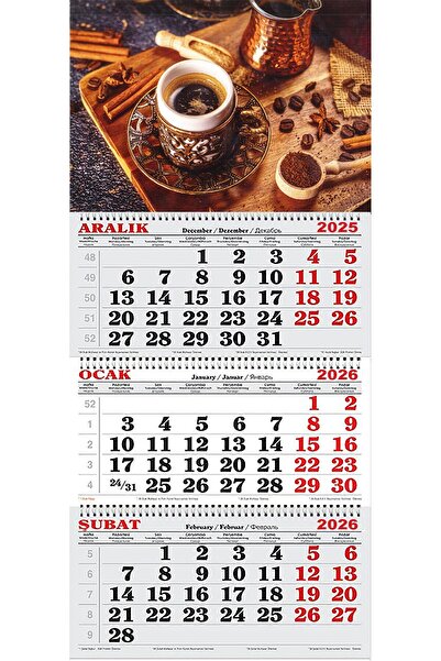 GENC DIJITAL BASKI 2026 Yılı Gemici Takvimi-Türk Kahvesi