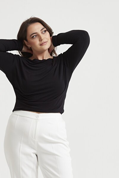 Moda Alba ΛΕΥΚΟ ΠΑΝΤΕΛΟΝΙ ΜΕ ΕΛΑΣΤΙΚΗ ΜΕΓΕΘΟΣ ΜΕΓΑΛΟΥ ΜΕΓΕΘΟΥΣ ΚΛΑΣΙΚΟ ΥΦΑΣΜΑΤΙΝΟ ΠΑΝΤΕΛΟΝΙ