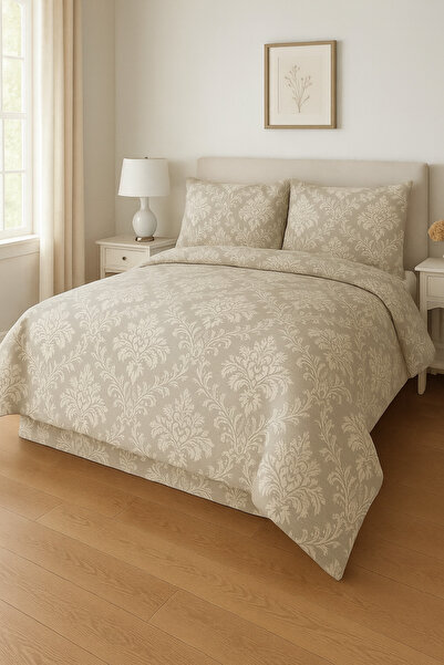 Loova Nevresim takımı çift kişilik"yorgan kılıfı+lastikli çarşaf+2yastık kılı...