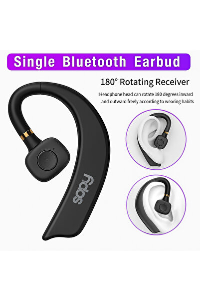 sopy سماعة رأس رياضية SP-304 بتقنية البلوتوث عالية الدقة مع خطاف أذن مضاد للسقوط