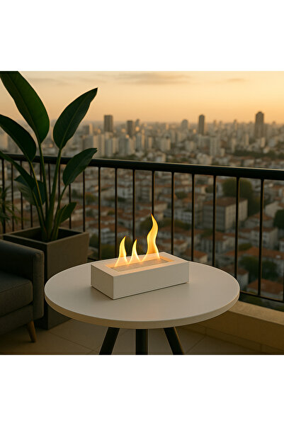 woodenatelier masaüstü şömine, bioethanol şömine, dekoratif şömine, taş şömine, portatif şömine, dumansız şömine,