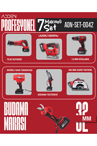 ADDEN Profesyonel 7’li Set – Tüm Güç Tek Set’te