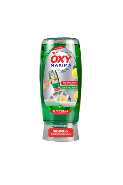MR.OXY Mr. Oxy Maxima Elde Yıkama Bulaşık Deterjanı Elma Kokulu Büyük Boy 650 ml