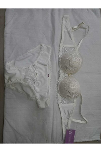 GECEGÖLGE Bra Slip Set White