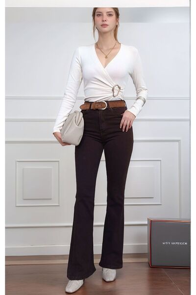 Paragon Acıkahve Flared Zmodel Orj Jean Pants