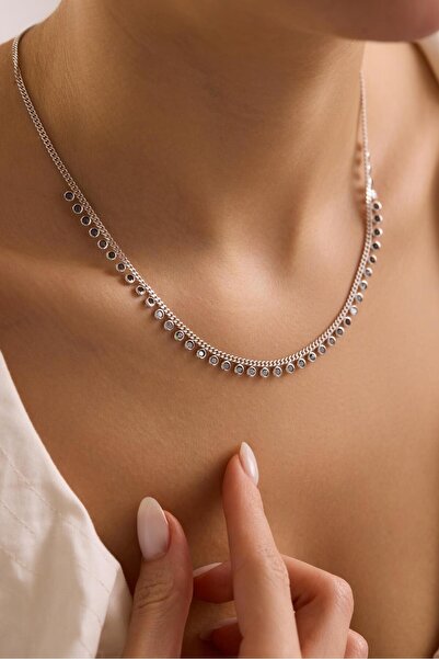 Nereze 925 Ayar Gümüş Rodyum Kaplama Gurmet Zircirli 3 mm Mistik Topaz Taşlı ...