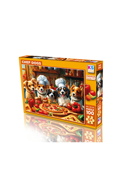 Ks Games Chef Dogs 100 Parça Puzzle