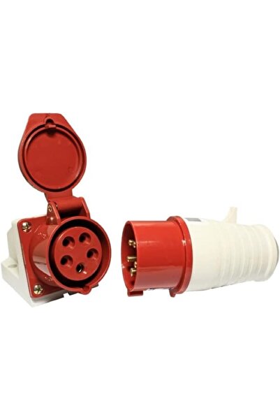 Raco Industrial Socket Plug Multi Plug & Wall Socket IP44 Water Resistant (32A 5 Pin 380-415V)