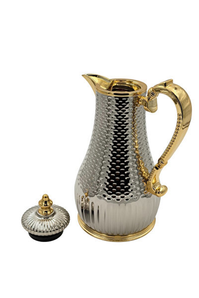 B&D قارورة مفرغة من الهواء سعة 1 لتر لون فضي وذهبي