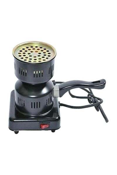 DLC مدفأة فحم مفردة سوداء 220 فولت 85 سم