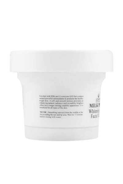 Scentio Bright & White Milk Plus Q10 Whitening Facial Mask - 100g
