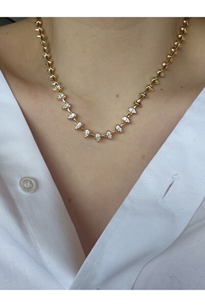 CHARMLUCKY ÖZEL SERİ TAŞLI ÇİVİ KOLYE