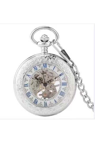 Gorben Ceas de buzunar, Gorben, Schelet, Mecanic, Lanț, Vintage