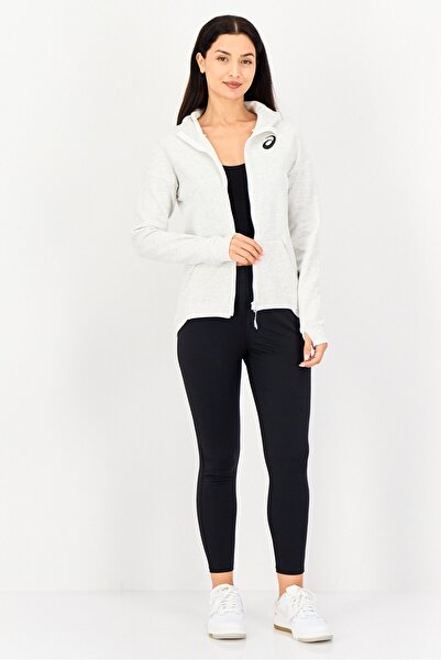 Asics Women Sportswear Fit Long Sleeve Outdoor Hoodie, Light Grey