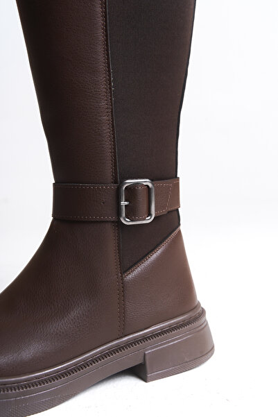 Riccon Ienweth Kadın Çizme 00121907 Kahverengi Cilt