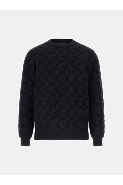 Guess Kabartma Jakarlı Logolu Triko Kazak M5BR19Z0470-26K