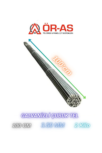 ÖR-AS TEL ÖRGÜ & PANEL ÇİT SİSTEMLERİ Çubuk Tel Galvanizli 3,50 Mm X 2- Kg X ...