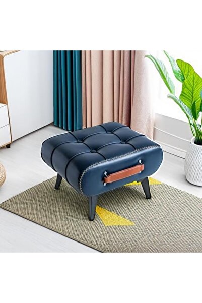 HXDream Stylish and Functional Faux Leather Footrest for Extra Seating in Living Room, Entryway, or Office