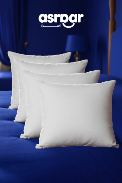 Asraar 4 Pieces | Microfiber Cushion Filler - White - 65x65 cm