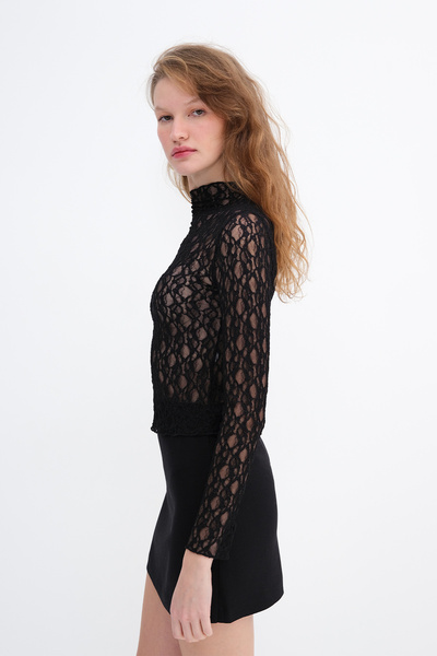 Addax Lace Transparent Blouse B17693