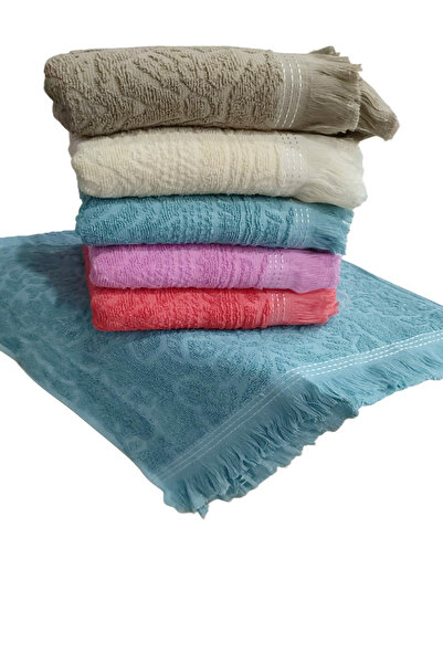 Bilgiçler Tekstil 12 Fringed Hand and Face Towels