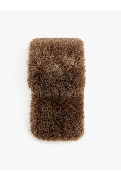 Koton Μακρύ κασκόλ από ψεύτικη γούνα - X Melis Ağazat