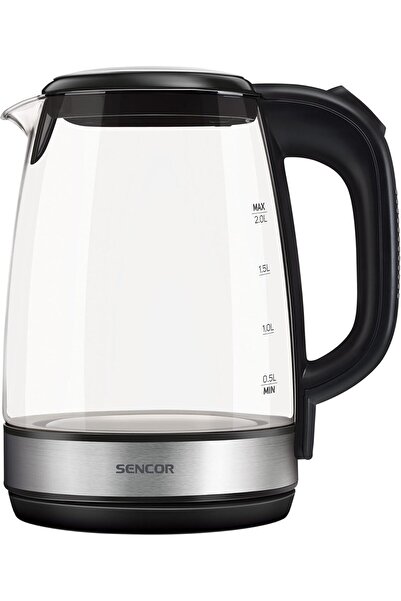Sencor Electric Glass Kettle SWK 2080BK, 2.0 L, 2200 W