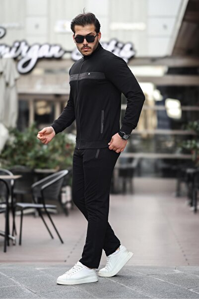 Fors Life Ανδρικό σετ φόρμας συμπαγούς κομψότητας, μαύρο