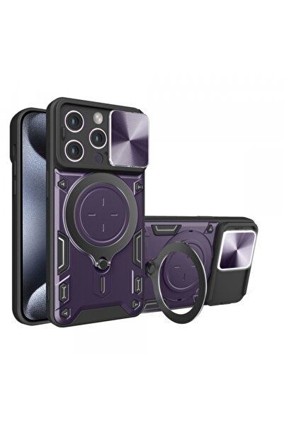 Apple Θήκη για iPhone 15 Pro Max, Techsuit, CamGuard Pro, Μωβ