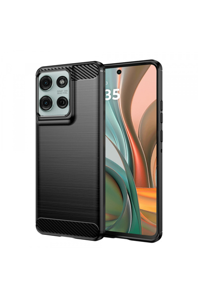 Motorola Moto G75 Case, Techsuit, Carbon, Black