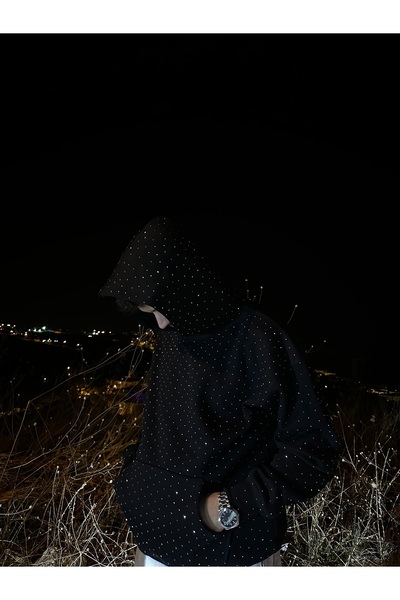 Crystall2m FULL TAŞLI HOODİE