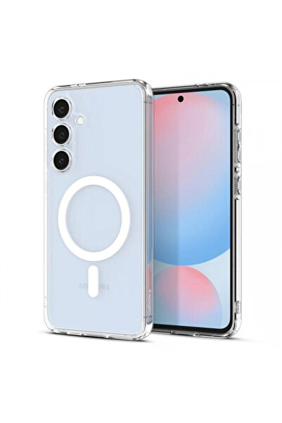 Samsung Θήκη MagSafe για Galaxy S24 FE S721, Spigen, Υβριδικό Μεταλλικό Δαχτυ...