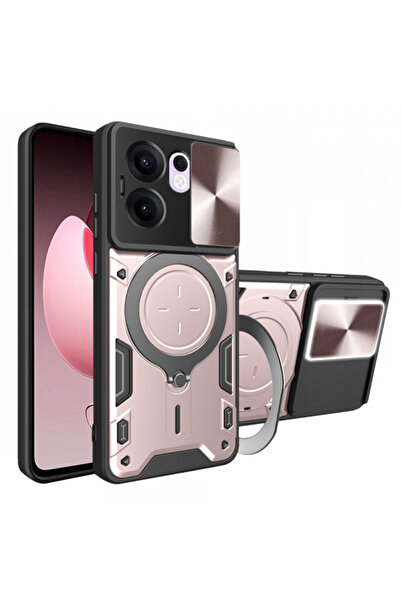 OPPO Husa pentru Reno13 FS 5G / Reno13 F 4G / Reno13 F, Techsuit, CamGuard Pro, Roz Aurie