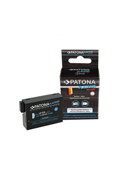 Patona Baterie Platinum 1140mAh compatibilă cu Canon LP-E8 LP-E8+ pentru 550D...