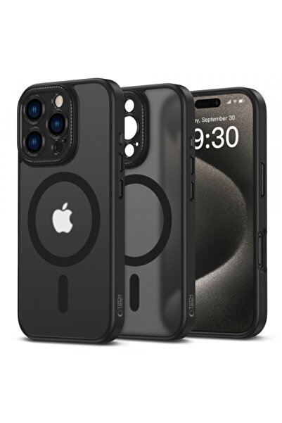 Apple Husa MagSafe pentru iPhone 16 Pro Max, Tech-Protect, Magcam, Neagra