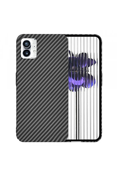 NOTHING Husa pentru Phone (1), Techsuit, Carbonite FiberShell, Neagra