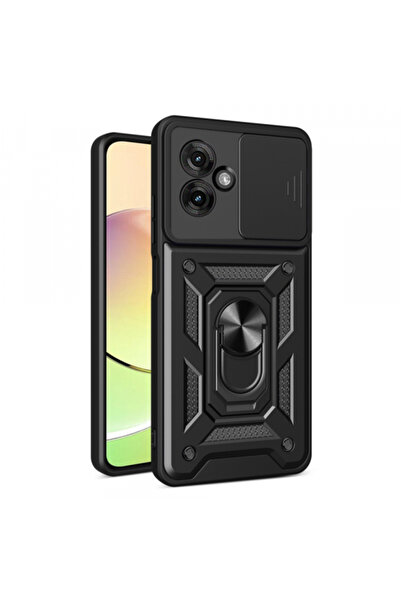 Motorola Θήκη Moto G55, Τεχνική στολή, CamShield, Μαύρη