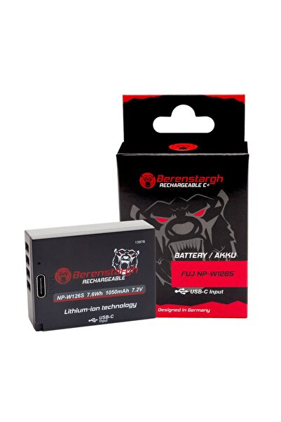 Patona Battery Berenstargh NP-W126 1050mAh replaces FujiFilm X-H1 X-Pro3 X-T1...