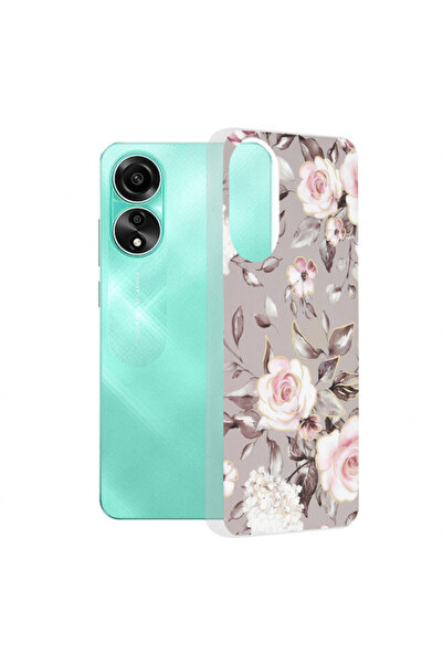 OPPO Case for A78 4G, Techsuit, Marble, Grey