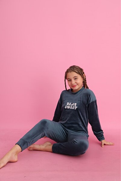 Minimoon Кадифен комплект пижами за момичета